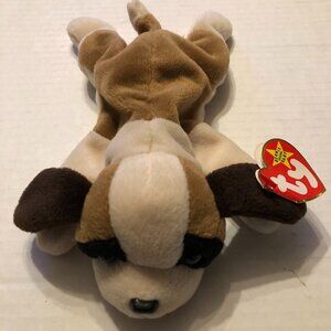 Ty new beanie baby Bernie the St. Bernard dog 1996 #4109 with true errors
